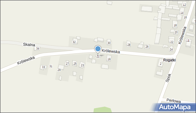 Gołaczewy, Królewska, 21, mapa Gołaczewy