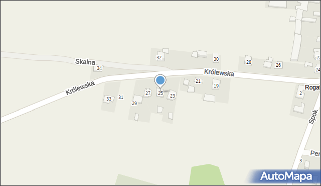 Gołaczewy, Królewska, 25, mapa Gołaczewy