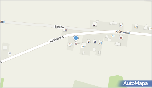 Gołaczewy, Królewska, 31, mapa Gołaczewy