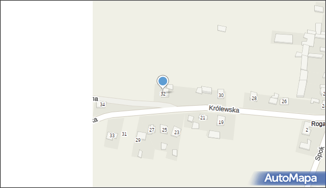 Gołaczewy, Królewska, 32, mapa Gołaczewy