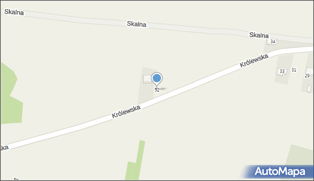 Gołaczewy, Królewska, 52, mapa Gołaczewy