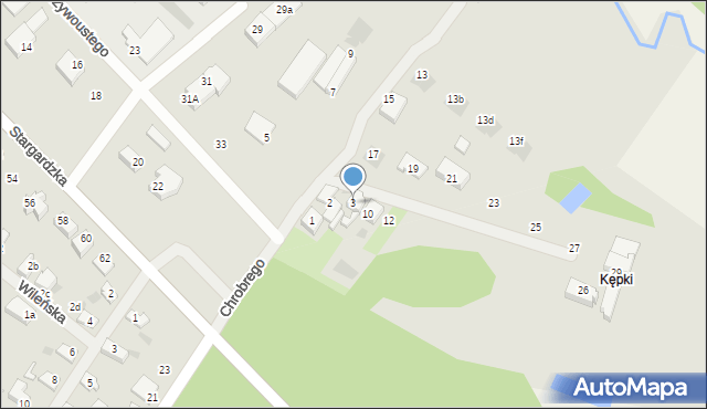 Goleniów, Króla Bolesława Chrobrego, 3, mapa Goleniów