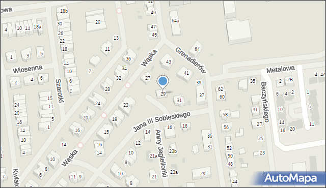 Goleniów, Króla Jana III Sobieskiego, 29, mapa Goleniów