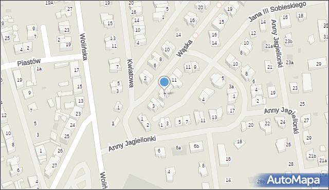 Goleniów, Króla Jana III Sobieskiego, 7, mapa Goleniów