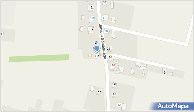 Gołkowice, Króla Jana III Sobieskiego, 11a, mapa Gołkowice