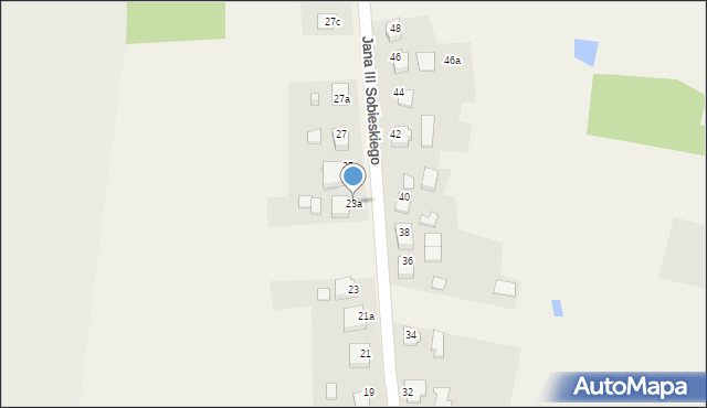 Gołkowice, Króla Jana III Sobieskiego, 23a, mapa Gołkowice