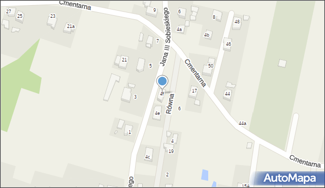 Gołkowice, Króla Jana III Sobieskiego, 4f, mapa Gołkowice