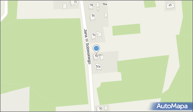 Gołkowice, Króla Jana III Sobieskiego, 52, mapa Gołkowice