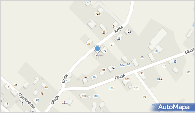 Góra, Kręta, 31, mapa Góra