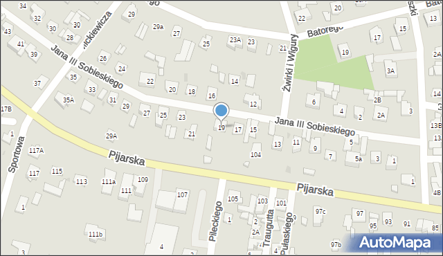 Góra Kalwaria, Króla Jana III Sobieskiego, 19, mapa Góra Kalwaria