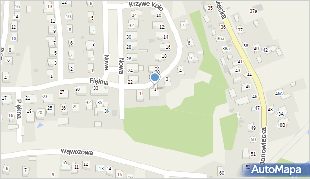 Góra Puławska, Krzywe Koło, 2, mapa Góra Puławska