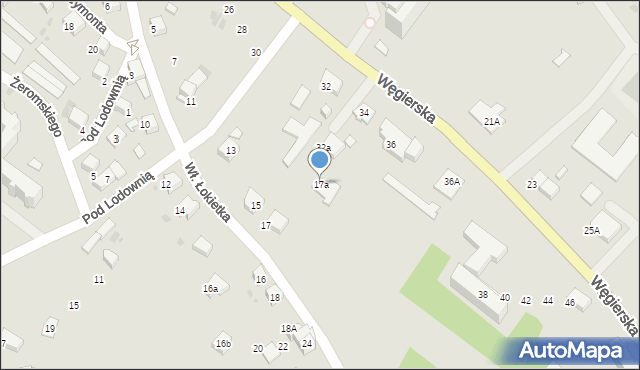 Gorlice, Króla Władysława Łokietka, 17a, mapa Gorlic