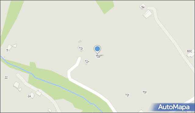 Gorlice, Króla Władysława Łokietka, 72p, mapa Gorlic