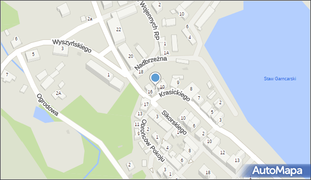 Górowo Iławeckie, Krasickiego Ignacego, bp., 11, mapa Górowo Iławeckie