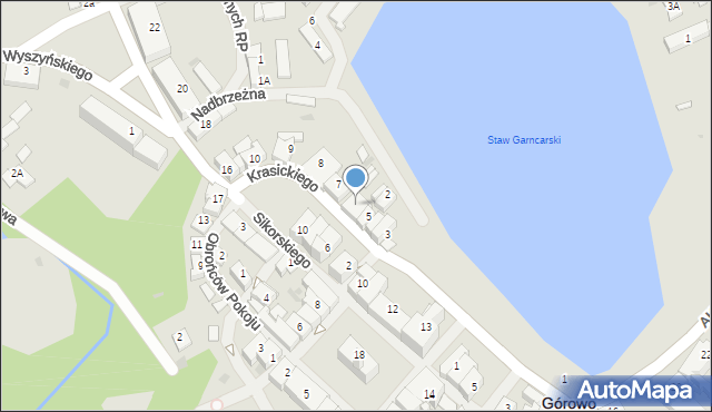 Górowo Iławeckie, Krasickiego Ignacego, bp., 6, mapa Górowo Iławeckie