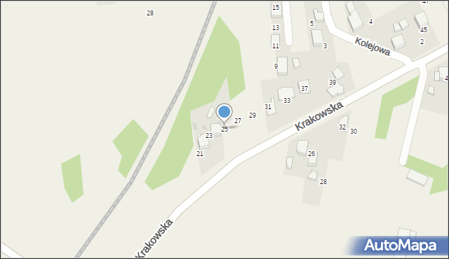 Gorzów, Krakowska, 25, mapa Gorzów