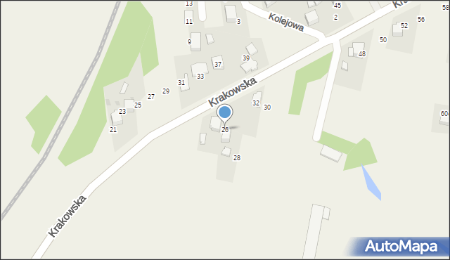 Gorzów, Krakowska, 26, mapa Gorzów