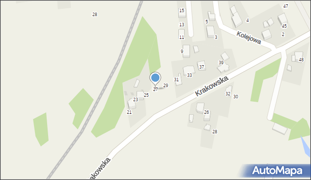 Gorzów, Krakowska, 27, mapa Gorzów