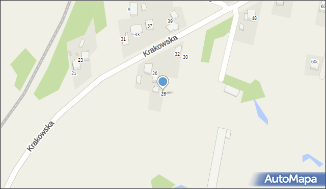 Gorzów, Krakowska, 28, mapa Gorzów