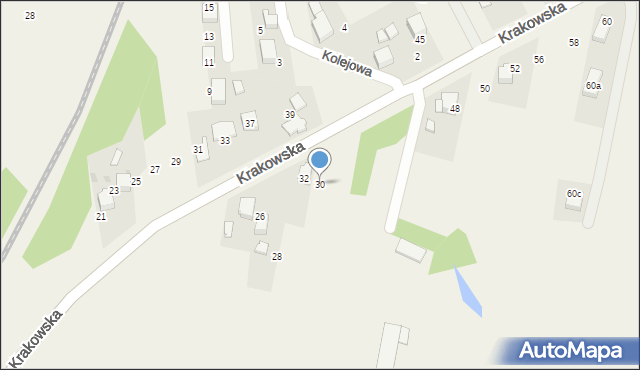 Gorzów, Krakowska, 30, mapa Gorzów