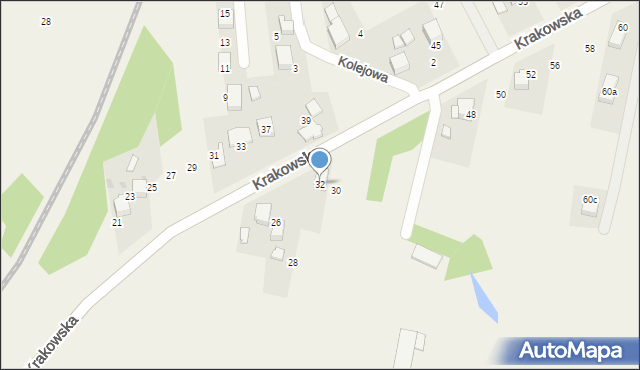 Gorzów, Krakowska, 32, mapa Gorzów