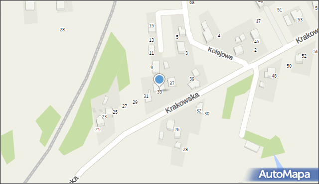 Gorzów, Krakowska, 33, mapa Gorzów