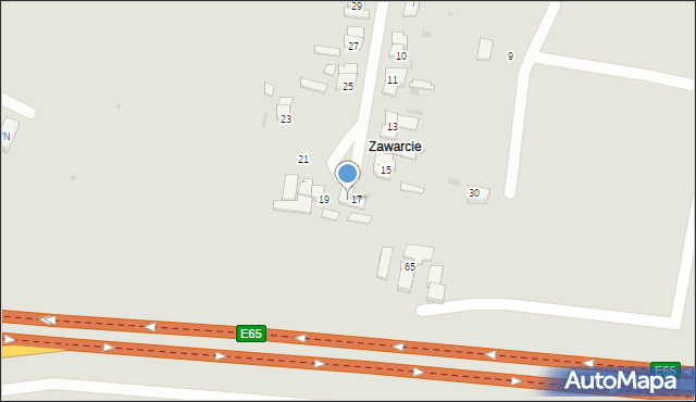 Gorzów Wielkopolski, Kręta, 18, mapa Gorzów Wielkopolski