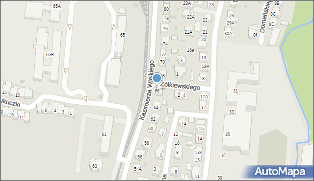 Gorzów Wielkopolski, Króla Kazimierza Wielkiego, 66, mapa Gorzów Wielkopolski