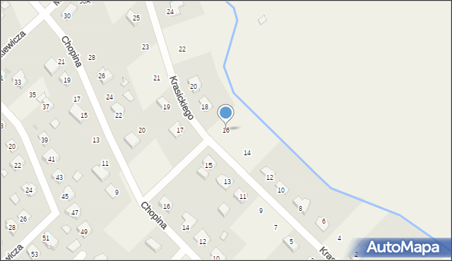 Gorzyce, Krasickiego Ignacego, bp., 16, mapa Gorzyce