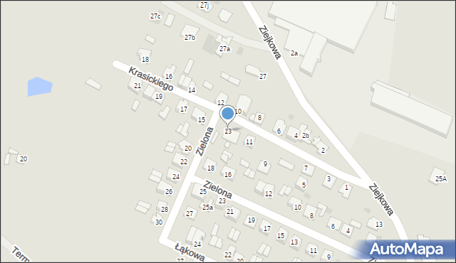 Gostynin, Krasickiego Ignacego, bp., 13, mapa Gostynin