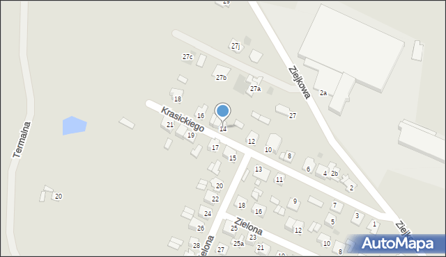 Gostynin, Krasickiego Ignacego, bp., 14, mapa Gostynin