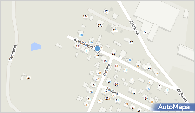 Gostynin, Krasickiego Ignacego, bp., 17, mapa Gostynin