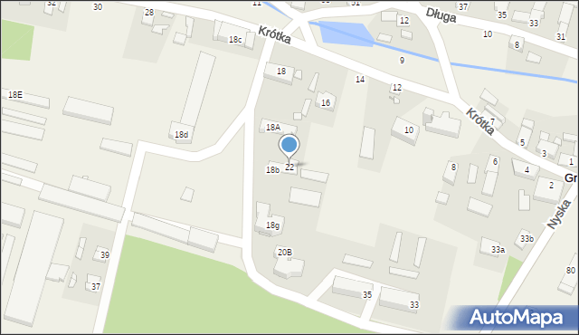 Grabin, Krótka, 22, mapa Grabin