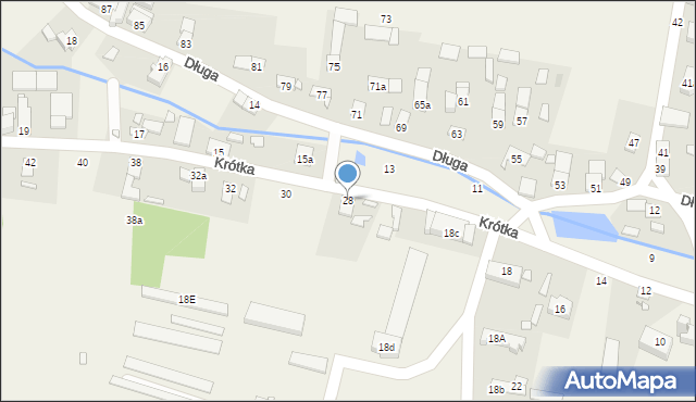 Grabin, Krótka, 28, mapa Grabin