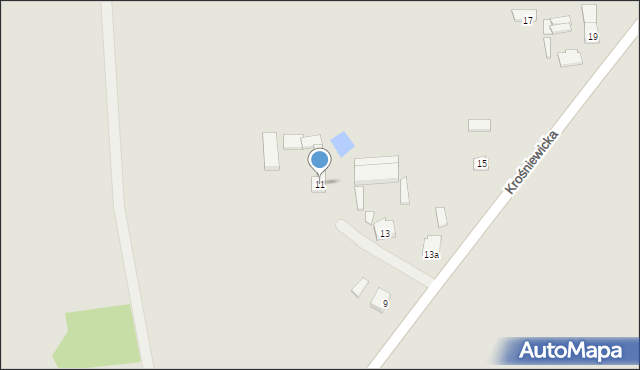 Grabów, Krośniewicka, 11, mapa Grabów