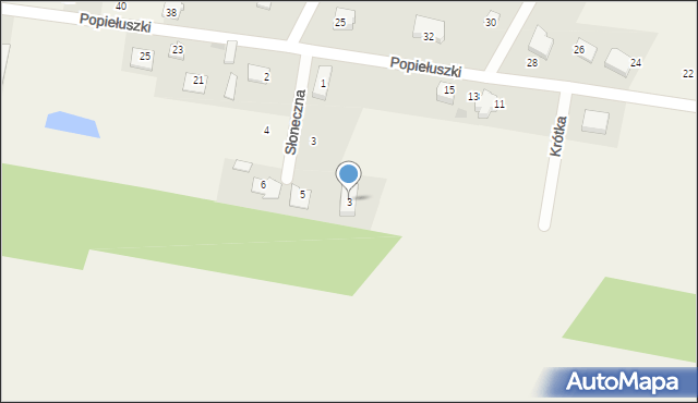 Grabowo, Krótka, 3, mapa Grabowo