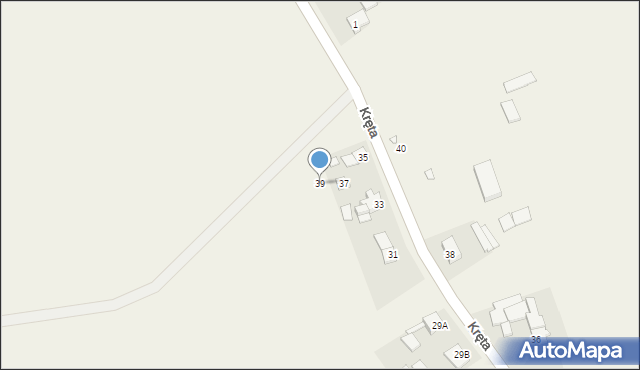 Gracze, Kręta, 39, mapa Gracze