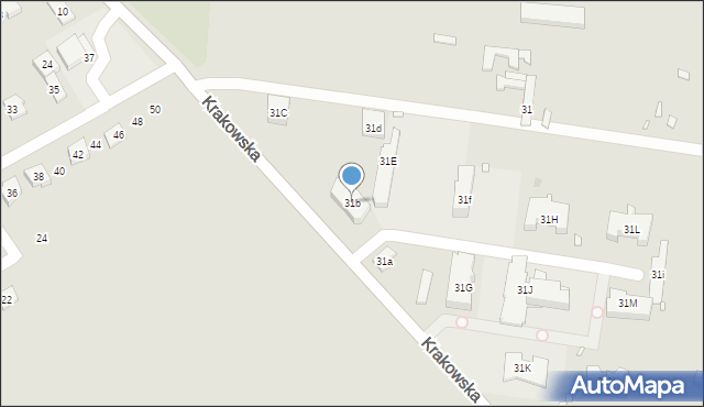 Grodków, Krakowska, 31b, mapa Grodków