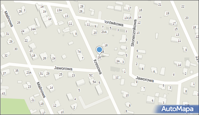 Grodzisk Mazowiecki, Kresowa, 14, mapa Grodzisk Mazowiecki