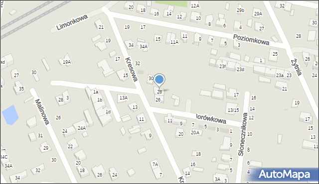 Grodzisk Mazowiecki, Kresowa, 28, mapa Grodzisk Mazowiecki