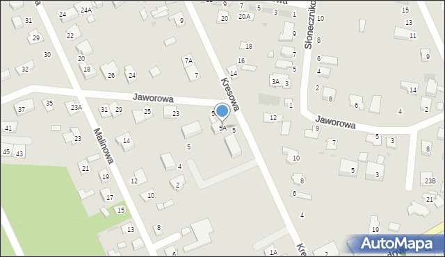 Grodzisk Mazowiecki, Kresowa, 5A, mapa Grodzisk Mazowiecki