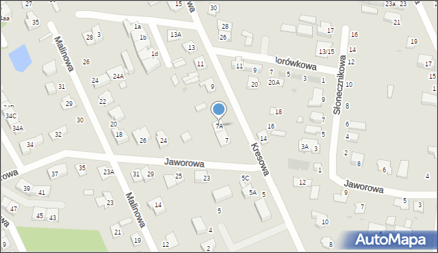 Grodzisk Mazowiecki, Kresowa, 7A, mapa Grodzisk Mazowiecki