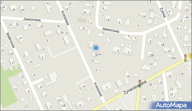 Grodzisk Mazowiecki, Kresowa, 8, mapa Grodzisk Mazowiecki