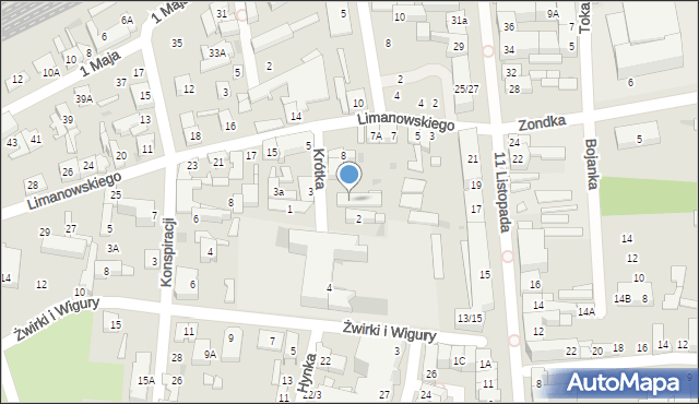Grodzisk Mazowiecki, Krótka, 4, mapa Grodzisk Mazowiecki
