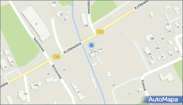 Grodzisk Mazowiecki, Królewska, 11, mapa Grodzisk Mazowiecki
