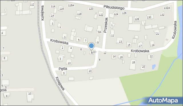 Grójec, Krobowska, 8, mapa Grójec