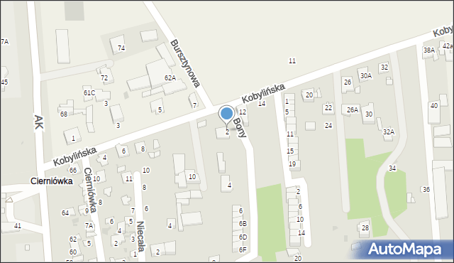 Grójec, Królowej Bony, 2, mapa Grójec