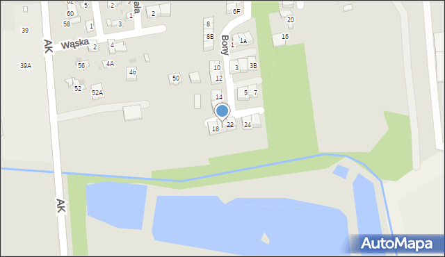 Grójec, Królowej Bony, 20, mapa Grójec