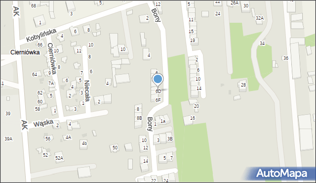 Grójec, Królowej Bony, 6D, mapa Grójec