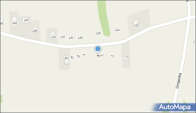 Grojec, Króla Jana III Sobieskiego, 75, mapa Grojec